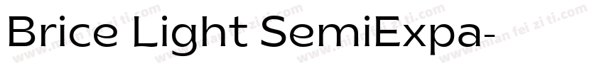 Brice Light SemiExpa字体转换